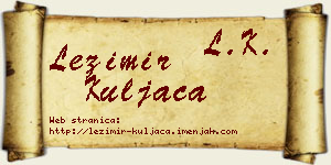 Ležimir Kuljača vizit kartica